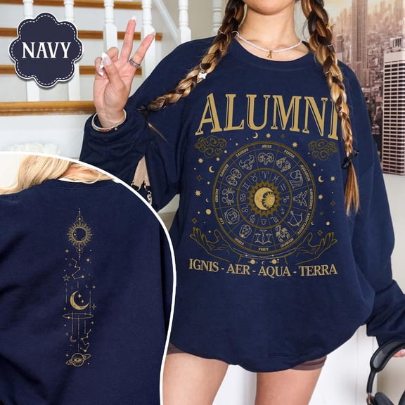 Licensed Zodiac Academy Alumni Sweatshirt, Za Merch, Vega Twins T-Shirt, Celestial Heirs Shirt, Aer, Ignis, Terra And Aqua Shirt Tshirt All Size S-5XL