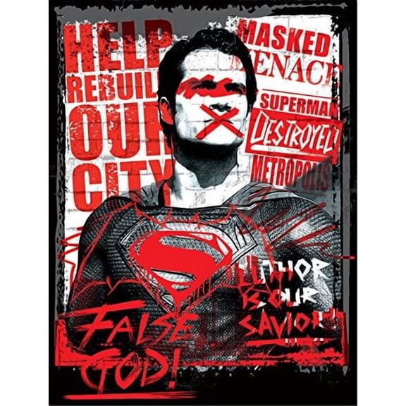 Sticker - Batman V Superman - Superman False God New s-dc-0164