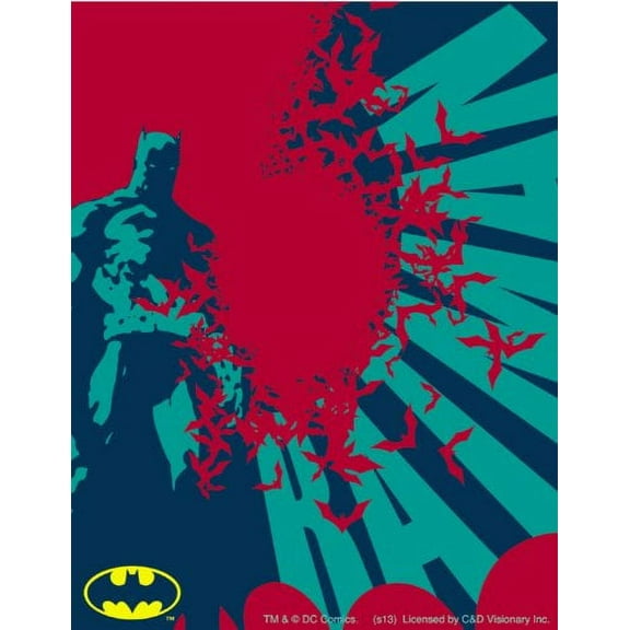 Licenses Products DC Comics Batman with Bats Sticker