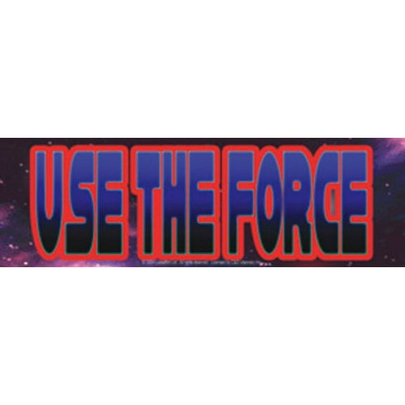Licenses Products Star Wars Use The Force Bumper Sticker