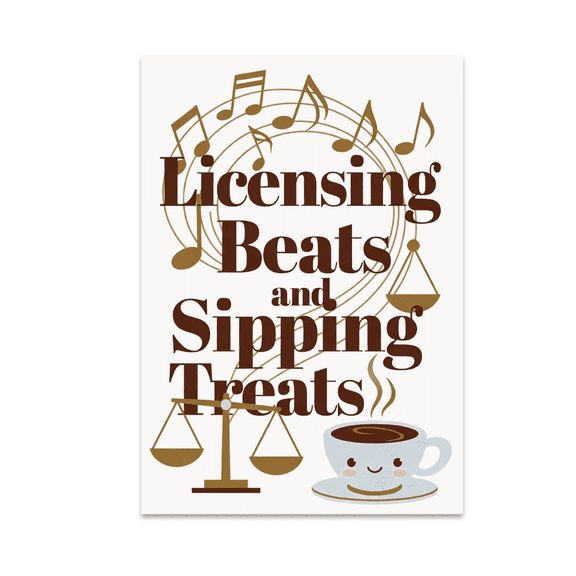 Licensing Beats and Sipping Treats Wall Art - Music Enthusiast - 13x19 Poster Print