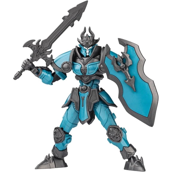Lich Glacier Armor Knight Articulated Action Figure, MultiJoint Posable Medieval Fantasy Warrior Figurine, Desktop Display Collectible Model Gift