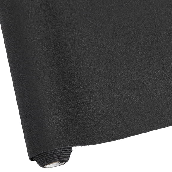 Lichee Pattern Imitation Leather Fabric for DIY Leather Crafts Bags Making Accessories Black 300x0.6mm 137cm/roll.