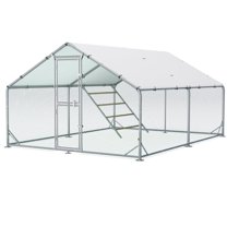 Licheers 10x13 Ft Full-Protection Walk-In Chicken Coop & Small Animal Enclosure — Includes Free Chicken Climbing Frame
