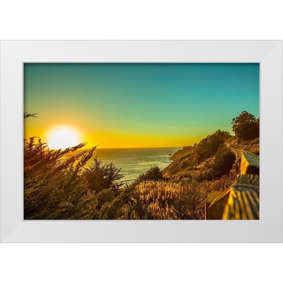 Lichtenwalter, Tom 14x11 White Modern Wood Framed Museum Art Print Titled - Sunset Rim