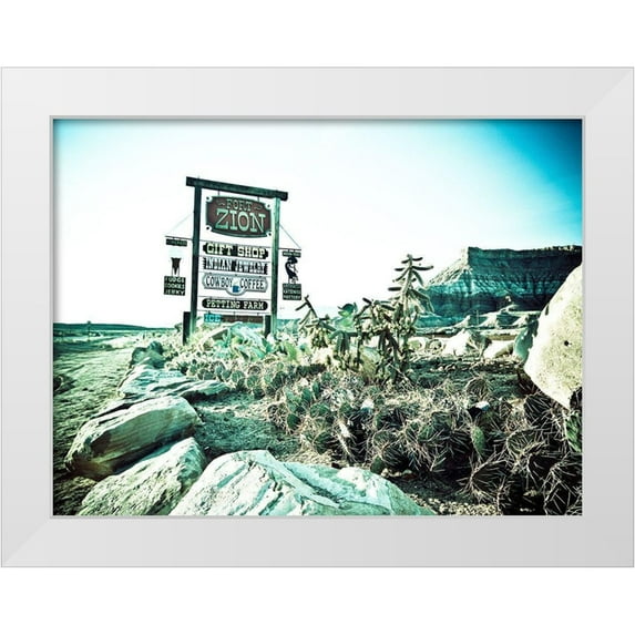 Lichtenwalter, Tom 32x25 White Modern Wood Framed Museum Art Print Titled - Fort Zion