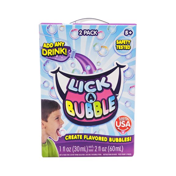 Lick-A-Bubble™, Create Flavored Bubbles! 2 Pack