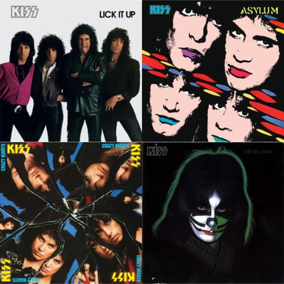 Lick It Up & Asylum & Crazy Nights & Peter Criss [LP Vinyl Bundle]