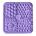 thumbnail image 1 of Lick Mat for Dogs & Cats with Suction Cups, Dog Lick Mat for Anxiety Relief, Peanut Butter Licking Pad for Boredom Reducer, Perfect for Bathing Grooming, Purple, 5.91", 1 of 6