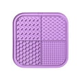 thumbnail image 1 of Lick Mat for Dogs, Dog Lick Mat with Suction Cups for Anxiety, Peanut Butter Dog Licking Mat Slow Feeder Dispensing Treater Lick Pad for Dogs Cats Grooming Bathing and Training(7.9Inch,Purple), 1 of 2