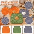 thumbnail image 1 of Lick Mat for Dogs Silicone Pet Mat 7 Inch Slow Feeder for Dogs Lick Mat for Cats Calming Puzzle for Dogs Relaxation Relief Orange, 1 Pack, 1 of 6