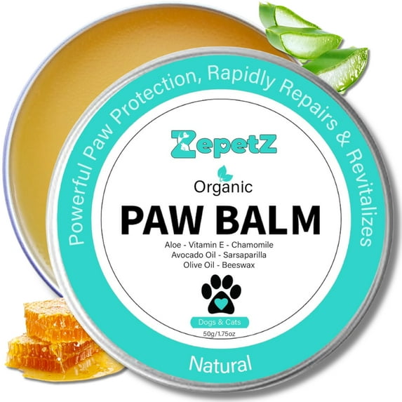 Lick-Safe Organic Paw & Nose Balm for Dogs & Cats, Natural, Vegan, Hypoallergenic, 1.75 oz.