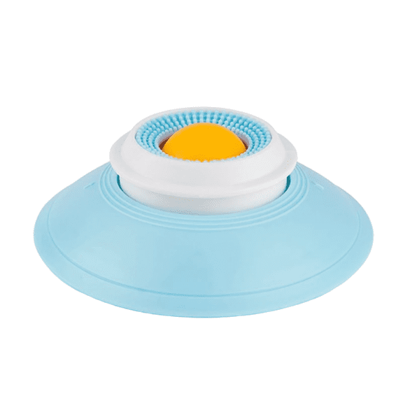 Lick Sphere Canine Bowl, Dog Lick Toy with Floating Ball System, Designed Specifically to Clean The Tongue and Relieve Anxiety (5.7 Inch, Yellow)