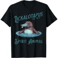 thumbnail image 1 of Lickalotopus Is My Spirit Animal Funny Playful Humor Quirky Graphic Unisex T-Shirt, up to size 5XL, 1 of 2