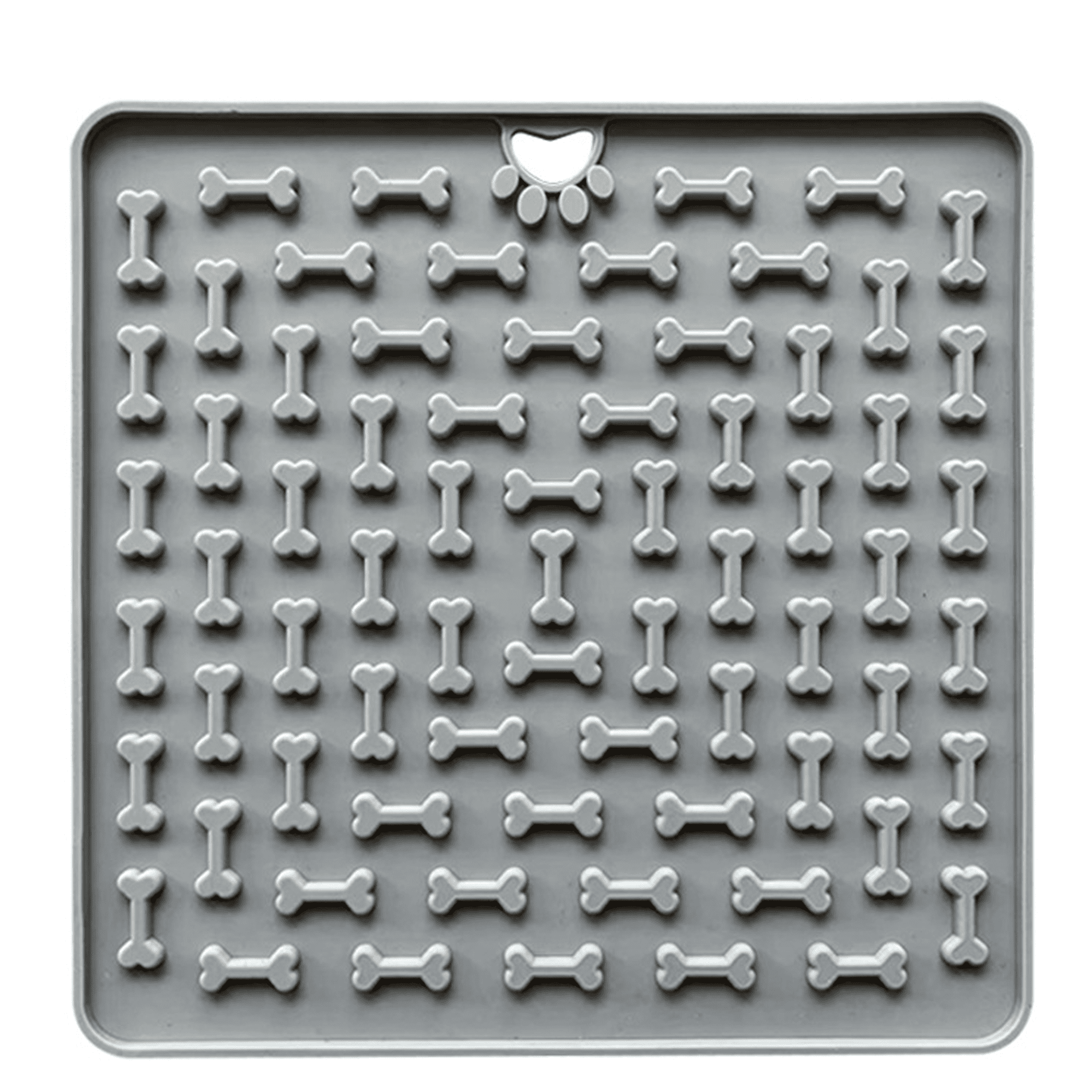 Avont Lick Mat for Dogs Cats, Dog Cat Lick Mat Slow Feeder for Wet Food,  Peanut Butter Lick Pad, Soothing Calming Licking Mat for Crate Training  Grooming 1-Grey