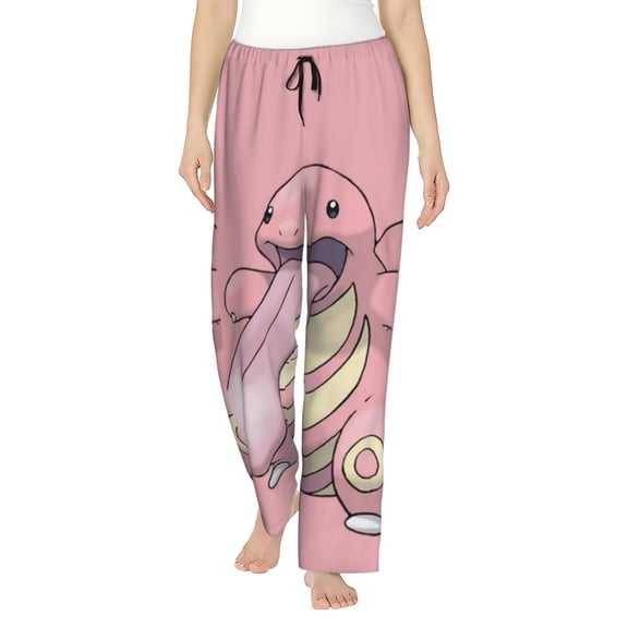 Lickitung Women's Pajama Pants, Ultra-soft Comfortable Casual Lounge Pants, Graphic Printed Sleep Bottoms With Drawstring