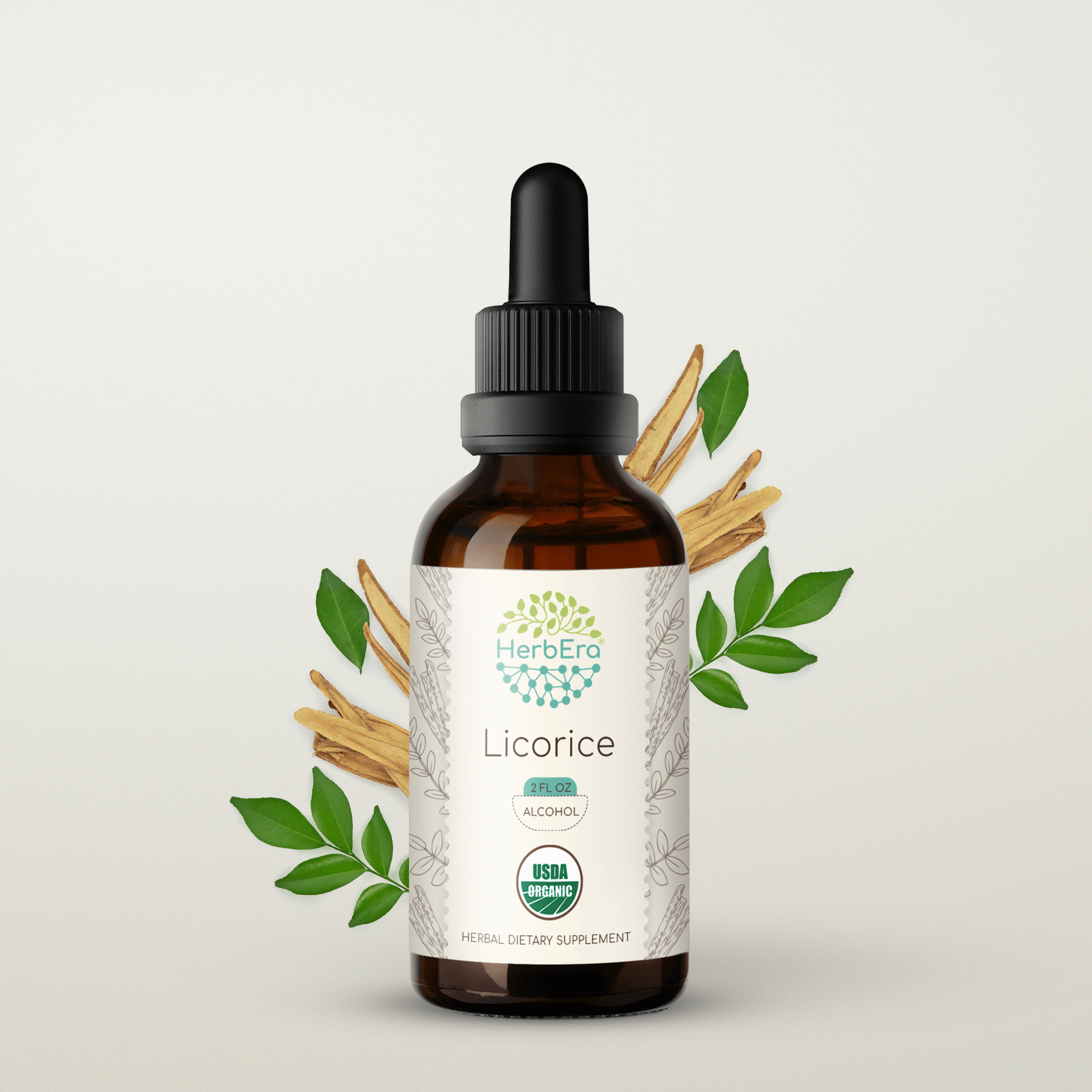 Licorice Alcohol Herbal Extract Tincture, SuperConcentrated Organic