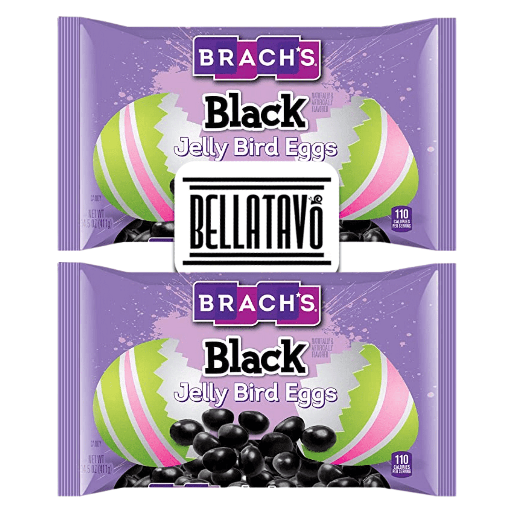 Licorice Jelly Beans Bundle. Includes Two-14.5 Oz Bags of Brach's Black  Jelly Bird Eggs Plus a BELLATAVO Fridge Magnet! Black Jelly Bird Eggs are  Licorice Jelly Beans for Easter Eggs! 