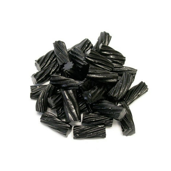 Licorice Twists Black - Darrell Lea Australian Black Licorice Twist - 1 Pound (16 Ounce) - By CandyKorner