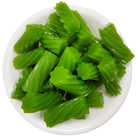 Licorice Twists Green Apple - Darrell Lea Australian Licorice Twist Green Apple - 1 Pound (16 Ounce) - By CandyKorner