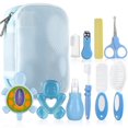 thumbnail image 1 of Anpro 10pcs Baby Grooming Kit, Portable Baby Healthcare Kit Baby Brush Comb for Newborn Infants Nursery Care Heath and Grooming, 1 of 6