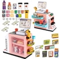 thumbnail image 1 of Lictin Cash Register Toy for Kids, 47 PCS Pretend Play Store Cashier Toys with Scanner, Play Food, Credit Card, Cash Register Playset Gift for Boys and Girls Ages 3+, Pink, 1 of 9