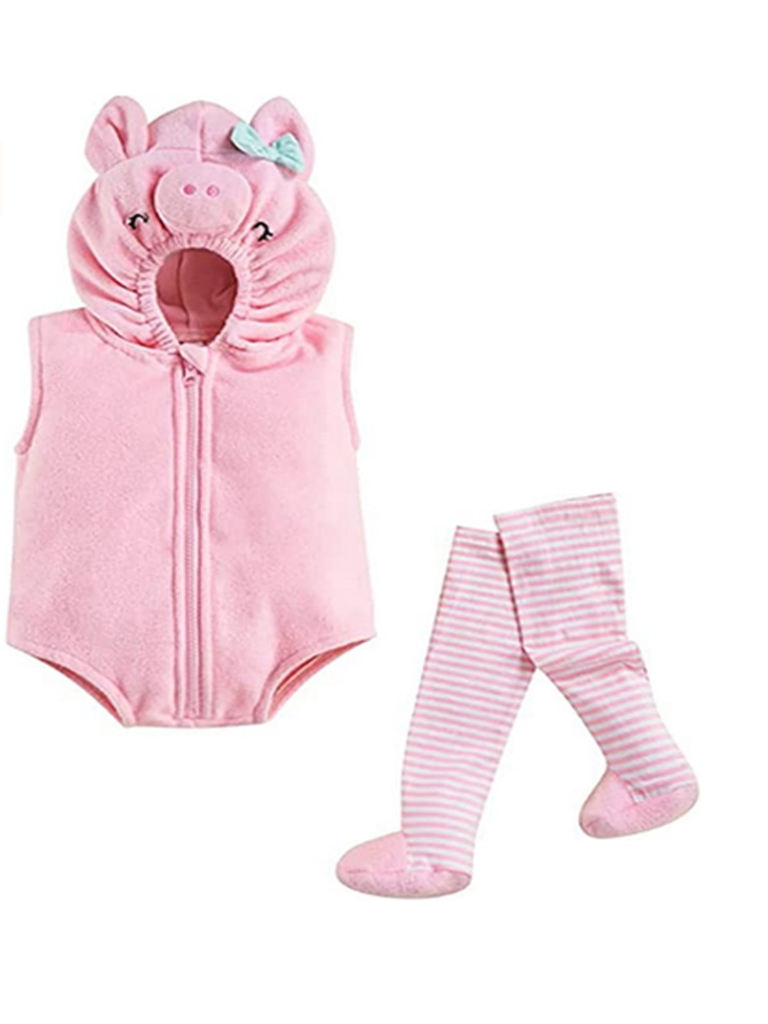 Licupiee Baby Halloween Costumes Pig Outfit Sleeveless Zip Up