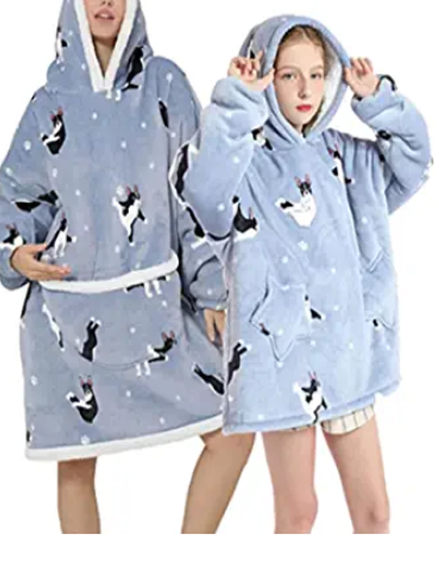 Licupiee Family Matching Winter Clothes Fleece Oversized Snuggle