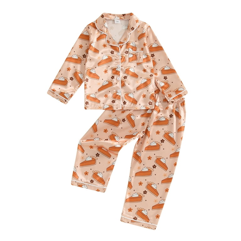 Girls thanksgiving pajamas hotsell
