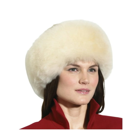 Licupiee Russian Faux Fur Hat for Women Ladies Girls Winter Warm Thermal Hat Skiing Cap Gift Beret Hat, Empty Top Beanies Hat