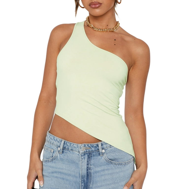 One shoulder sleeveless top new arrivals