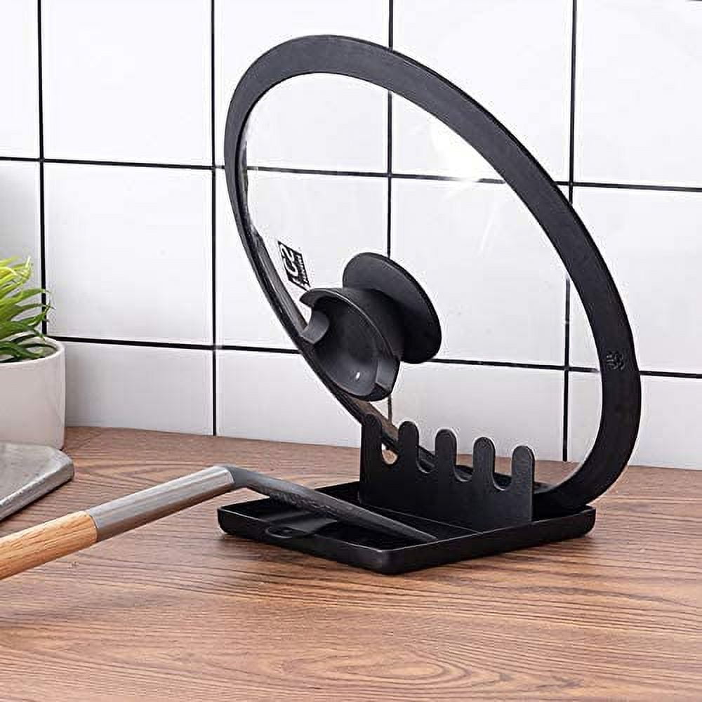 Lid Holder Spoon Rest Dishwasher Safe, Food Grade 304 Stainless Steel