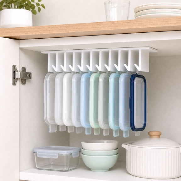 Lid Loft Lid Organizer, 10-Slot LidLoft Hanging Organizer in Cabinet