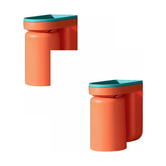 Lid Spoon Rest Holder Toothbrush Rack Punch Light Luxury Mouthwash Cup Brushing Cup Wall Mounted Bathroom Storage Box Couple Tooth Cylinder