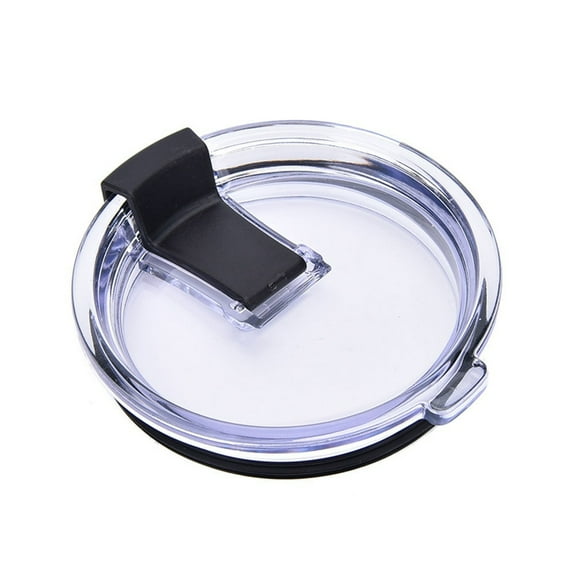 Lid for Travel Mugs Slider Lids 2 Pcs Seal Water Cup Coffe Cups Tumbler Thermal Heat Cap Black Replacement