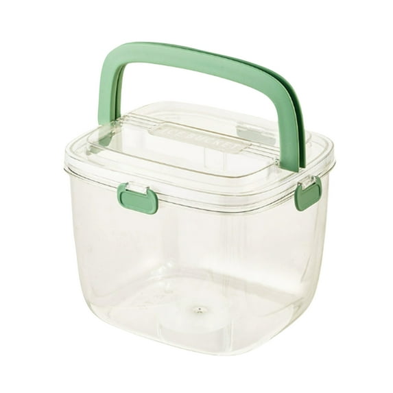Lidded Clip-Sealed Ice Bucket Container With Handle 5L Capacity Portable Multi-Functional Ice Storage, Lightweight Transparent Design For Easy Monitoring Of Ice, Suitable