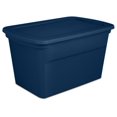Lidded Stackable 30 Gallon Storage Tote Container with Handles and