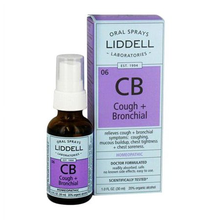 Liddell Laboratories Cough Plus Bronchial Homeopathic Oral Spray, 1 Oz, 3 Pack