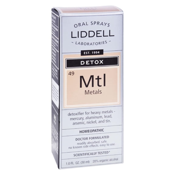 Liddell Laboratories Homeopathic Detox Mtl Metals, 1 oz