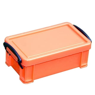 Orange Lock Storage Box Plastic Transparent Container Home Organizer Boxes  701, Furniture & Home Living, Home Improvement & Organisation, Storage Boxes  & Baskets on Carousell