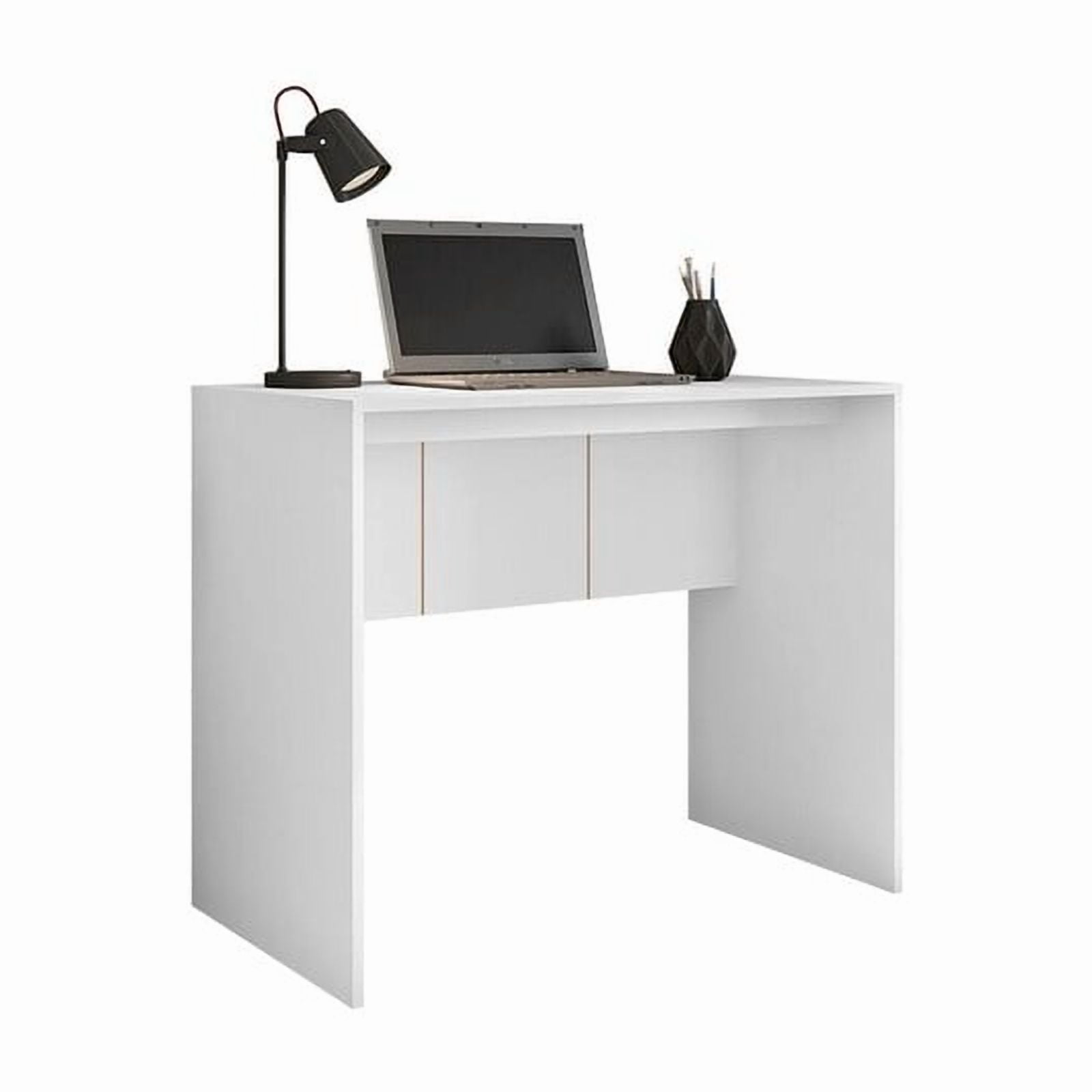 ちーページ Lider Design Modern CUBE Desk 35,43 inches wide (Matte White