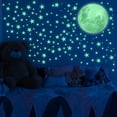 thumbnail image 1 of Liderstar Glow in The Dark Moon and Stars Ceiling Wall Decal Stickers for Kids Bedroom Décor  Stars for Ceiling, 1 of 8