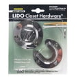 thumbnail image 1 of Lido 1-1/4 in. L X 1-5/16 in. D Polished Chrome Steel Closet Flange Set, 1 of 2