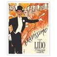 thumbnail image 1 of Lido Cabaret - Paris France - Bravissimo Burlesque Show - Vintage Cabaret Poster by Rene Gruau - Fine Art Matte Paper Print (Unframed) 16x20in, 1 of 4