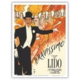 thumbnail image 1 of Lido Cabaret - Paris France - Bravissimo Burlesque Show - Vintage Cabaret Poster by Rene Gruau - Master Art Print (Unframed) 9in x 12in, 1 of 4