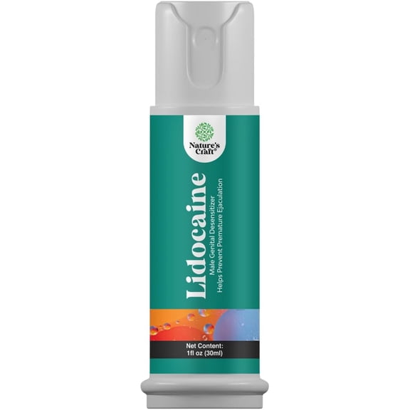Nature’s Craft Lidocaine Topical Desensitizing Spray Climax Control for Men, 1 fl oz
