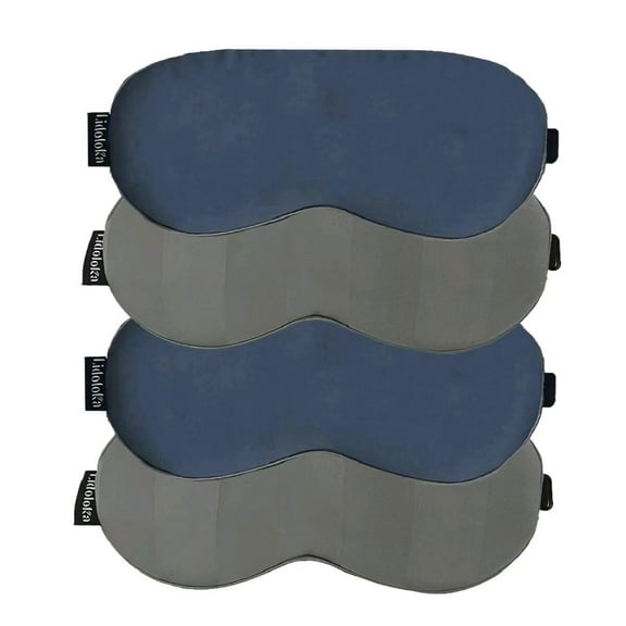 Lidoloka Bamboo Rayon Sleep Eye Masks for Adult 4 Pcs,Adjustable Strap for Sleeping, Travel，2 Colour