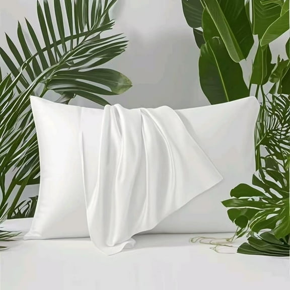 Lidoloka Luxury Bamboo Rayon Pillowcases Set Queen Size for Adult 2Pcs,Cool&Soft,20"x30",White