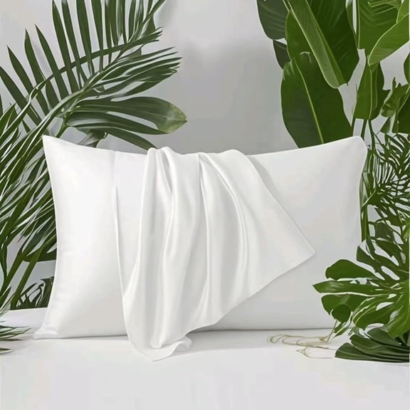 Lidoloka Luxury Bamboo Rayon Pillowcases Set Queen Size for Adult 2Pcs,Cool&Soft,20"x30",White