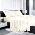 thumbnail image 1 of Lidoloka Luxury Bamboo Bed Sheets Set Full 4 Pcs for Adult,Soft&Cool,16" Deep Pocket,Cream White, 1 of 7